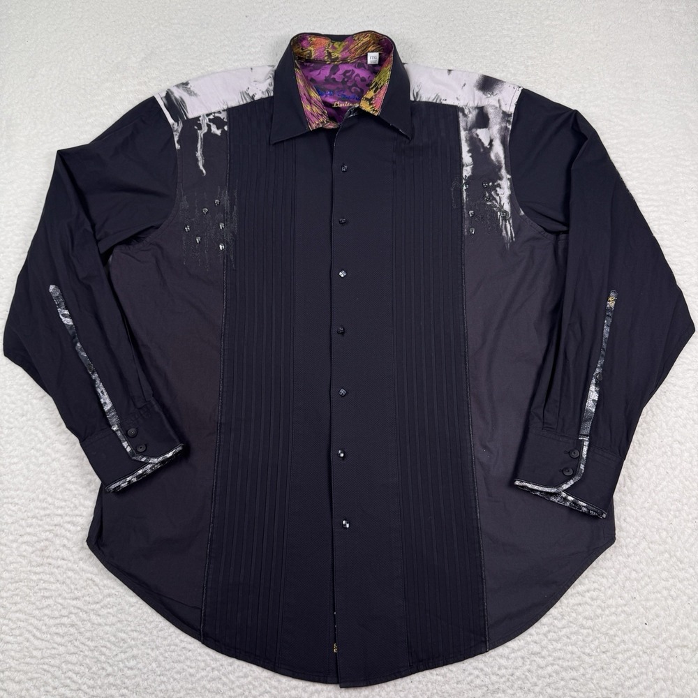 Robert Graham Limited Edition Stout Dreams Men's Long Sleeve Sz 1XL XL Skulls